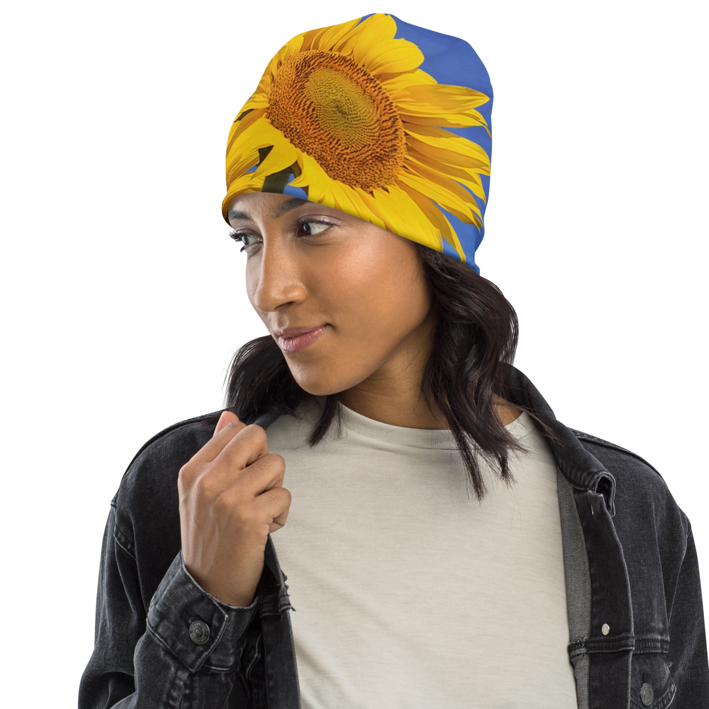 The FLOWER LOVE Collection - "Sunflower Sisters" Design Beanie - Lightweight, Cute Chemo Hat