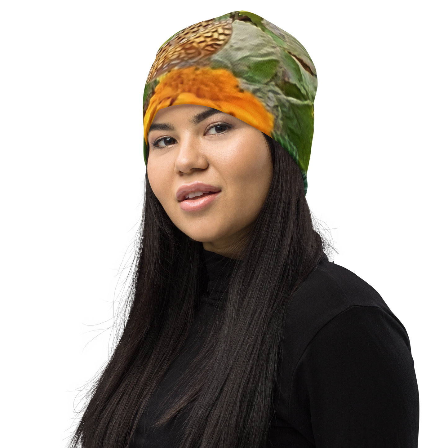 The FLOWER LOVE Collection - "Butterfly on a Bloom" Design Beanie - Lightweight, Cute Chemo Hat