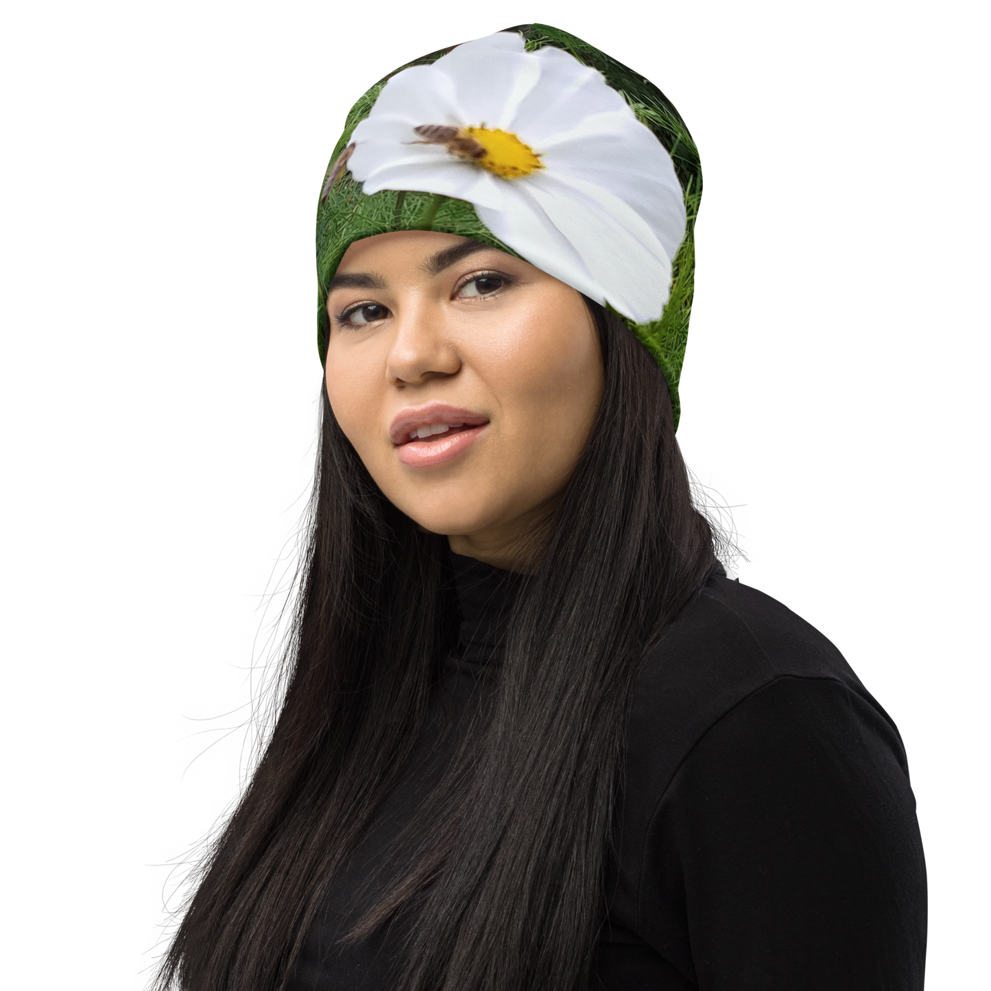 The FLOWER LOVE Collection - "Captivating Cosmos" Design Beanie - Lightweight, Cute Chemo Hat