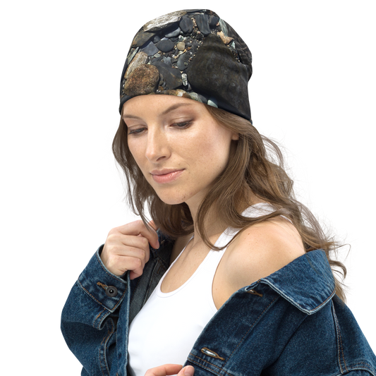 The EARTH LOVE Collection - "Rock Renaissance" Design Beanie - Lightweight, Cute Chemo Hat