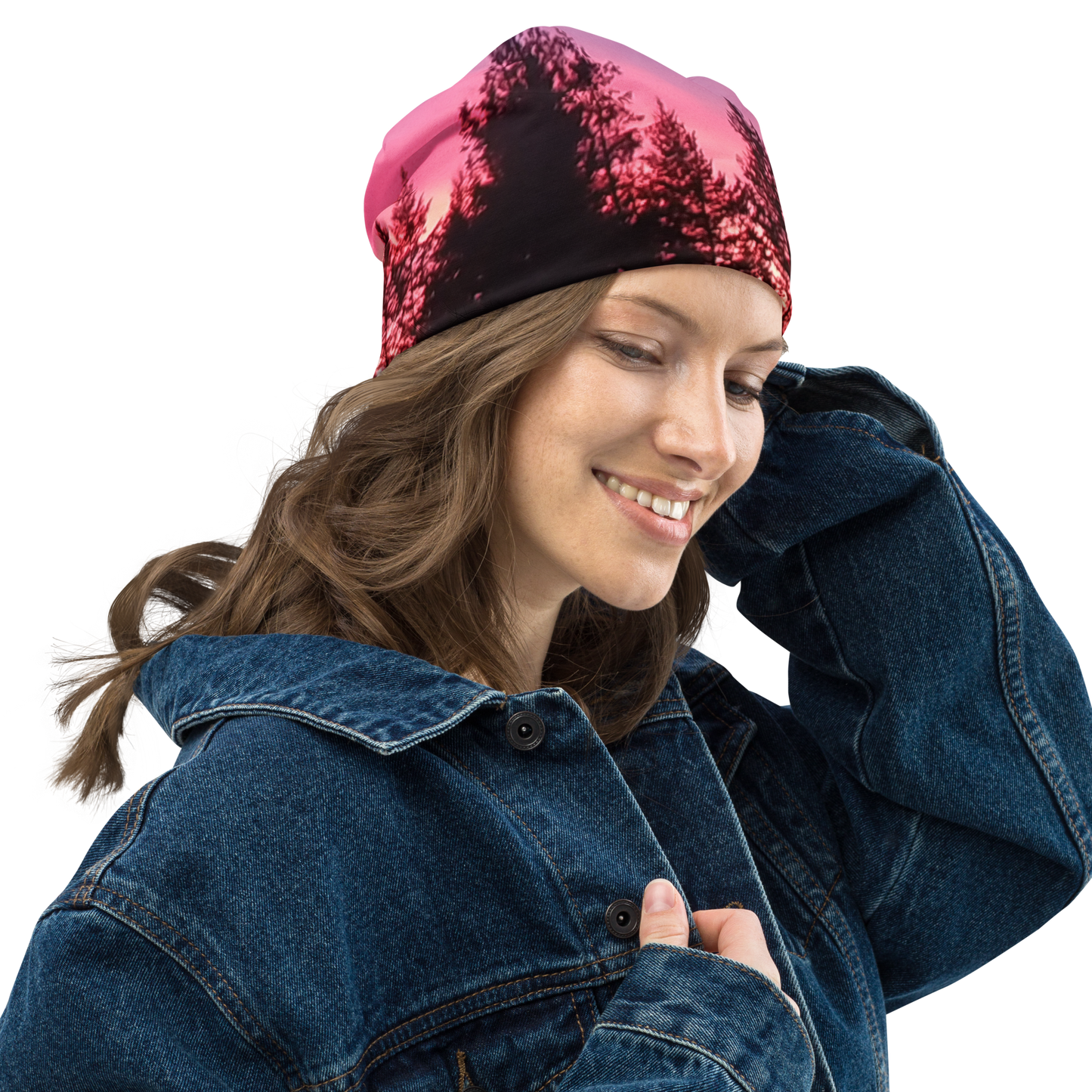 The EARTH LOVE Collection - "Sunset Silhouettes" Design Beanie - Lightweight, Cute Chemo Hat