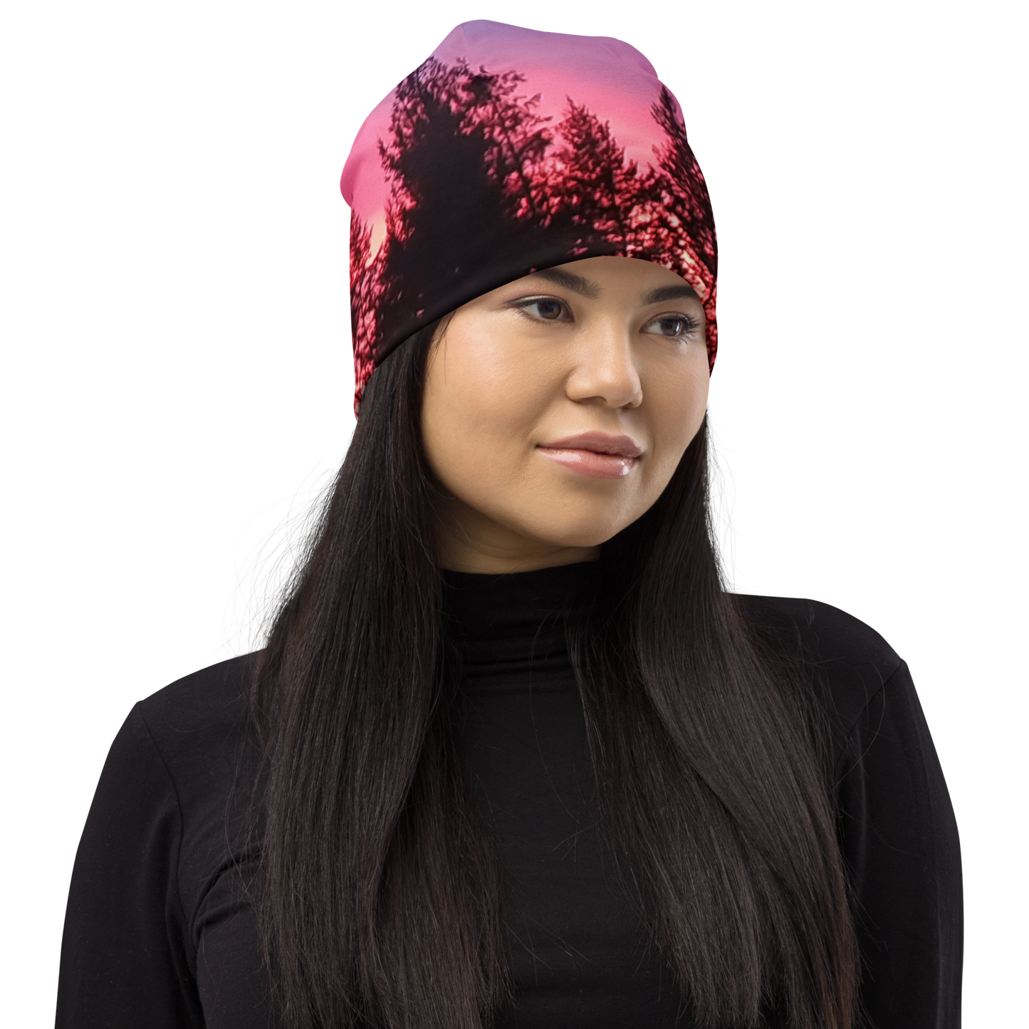 The EARTH LOVE Collection - "Sunset Silhouettes" Design Beanie - Lightweight, Cute Chemo Hat