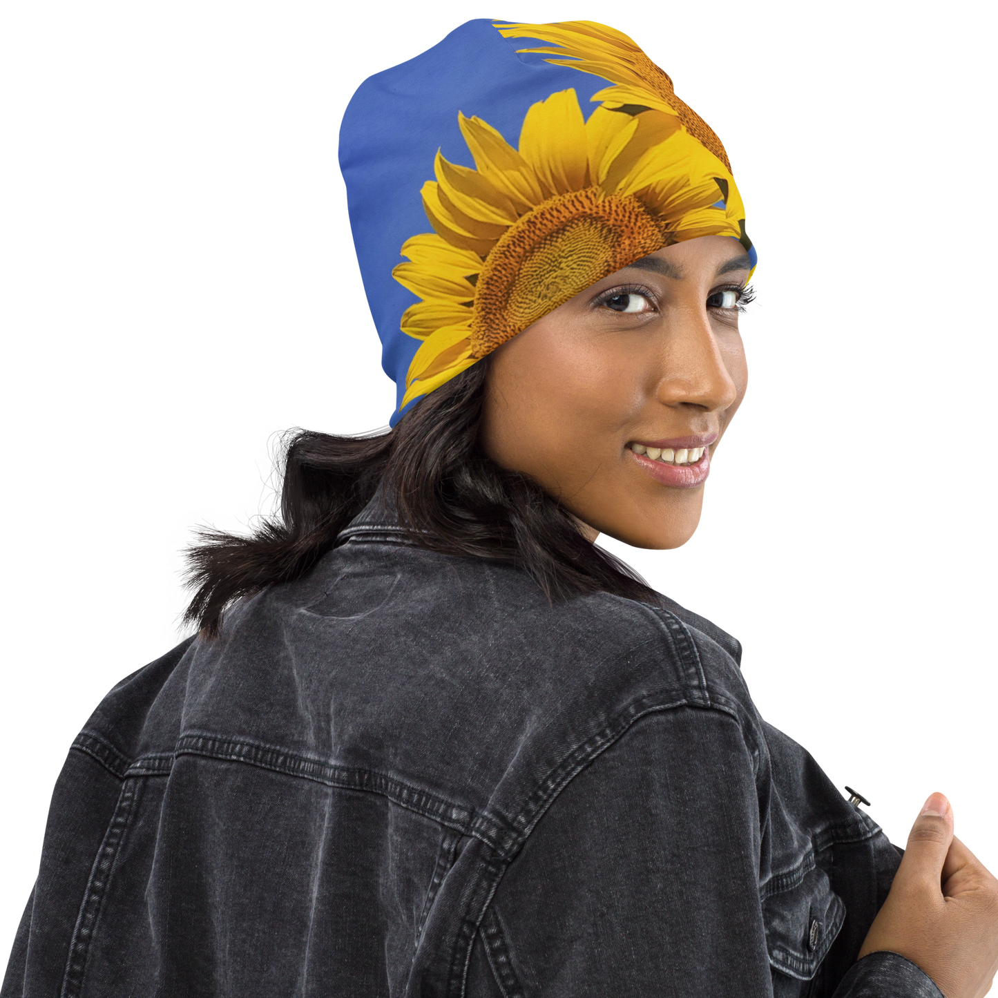 The FLOWER LOVE Collection - "Sunflower Sisters" Design Beanie - Lightweight, Cute Chemo Hat