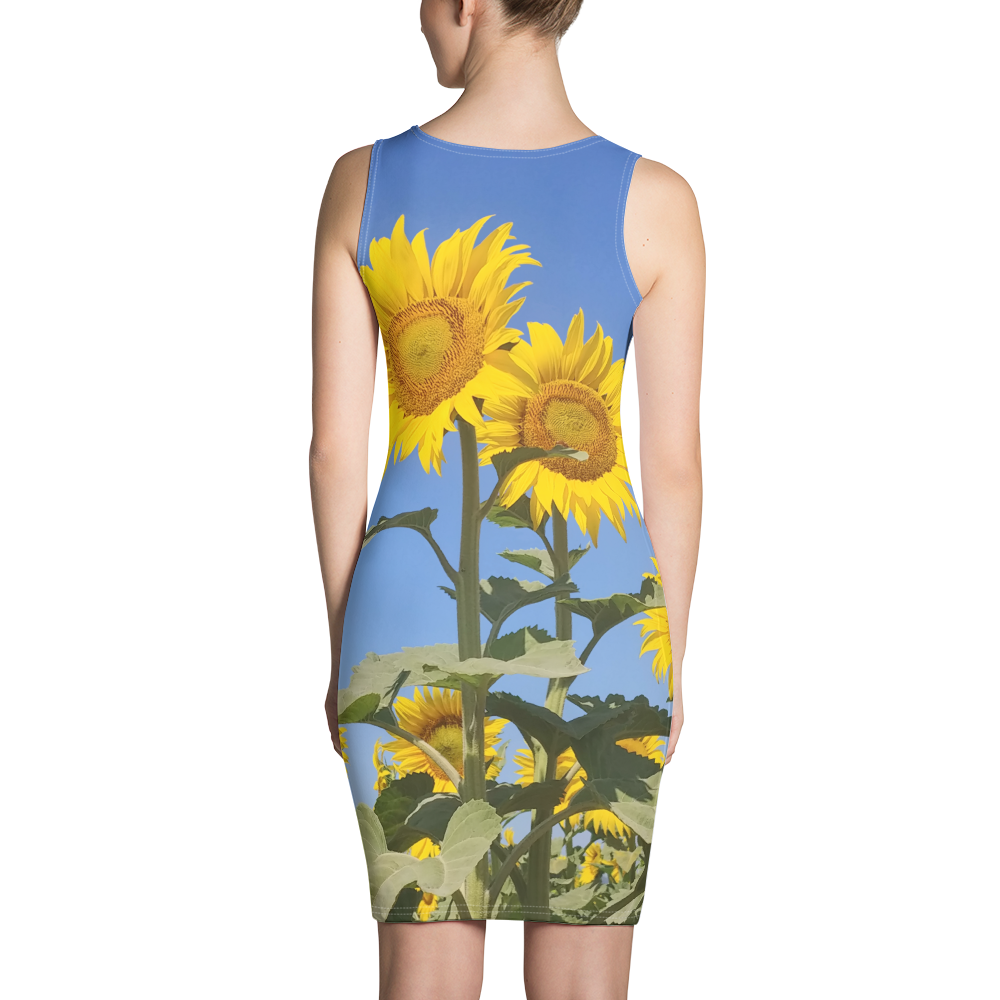 The FLOWER LOVE Collection - "Sunflower Sisters" Design Tank Dress