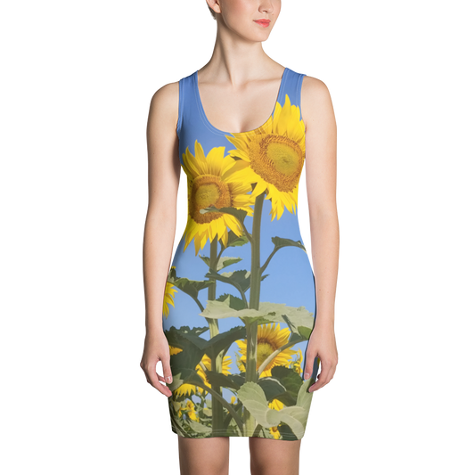The FLOWER LOVE Collection - "Sunflower Sisters" Design Tank Dress