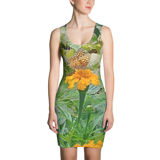 The FLOWER LOVE Collection - "Butterfly on a Bloom" Design Tank Dress