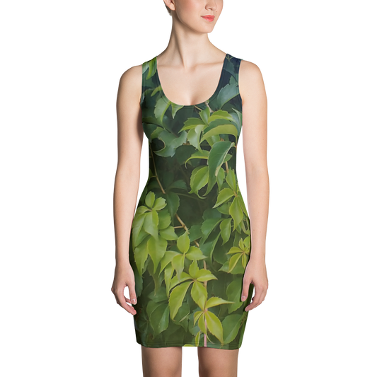 The EARTH LOVE Collection - "Valiant Virginia Creeper" Design Tank Dress