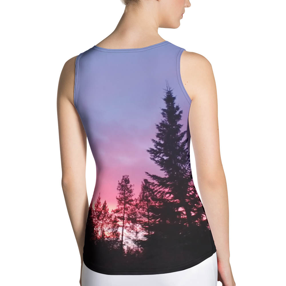 The EARTH LOVE Collection - "Sunset Silhouettes" Design Tank Top