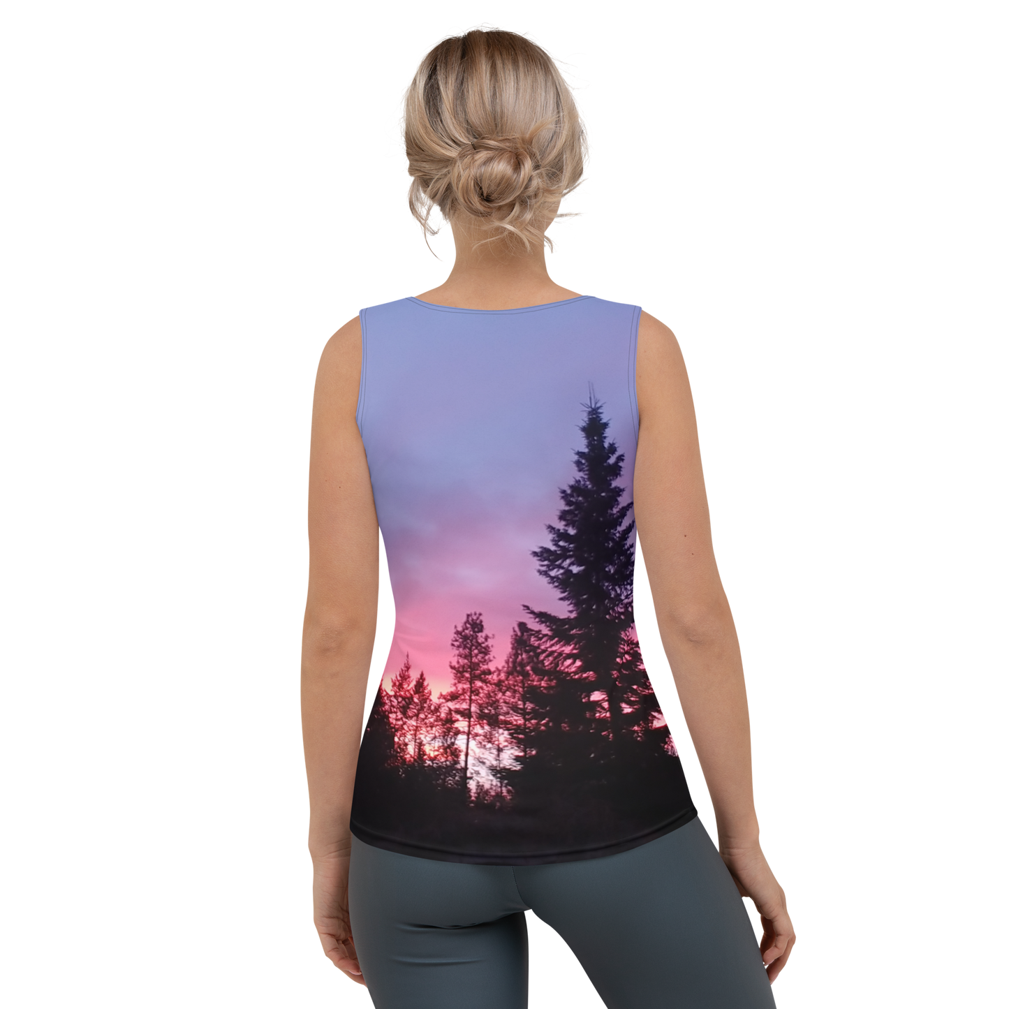 The EARTH LOVE Collection - "Sunset Silhouettes" Design Tank Top