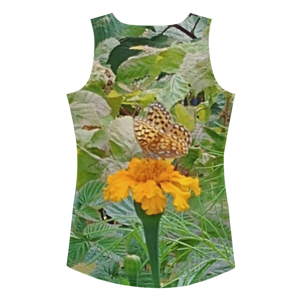The FLOWER LOVE Collection - "Butterfly on a Bloom" Design Tank Top