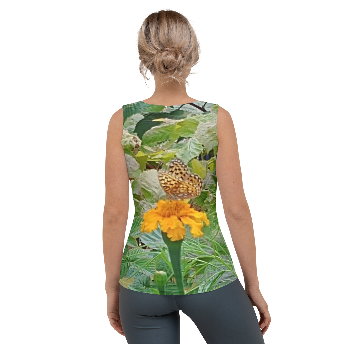 The FLOWER LOVE Collection - "Butterfly on a Bloom" Design Tank Top
