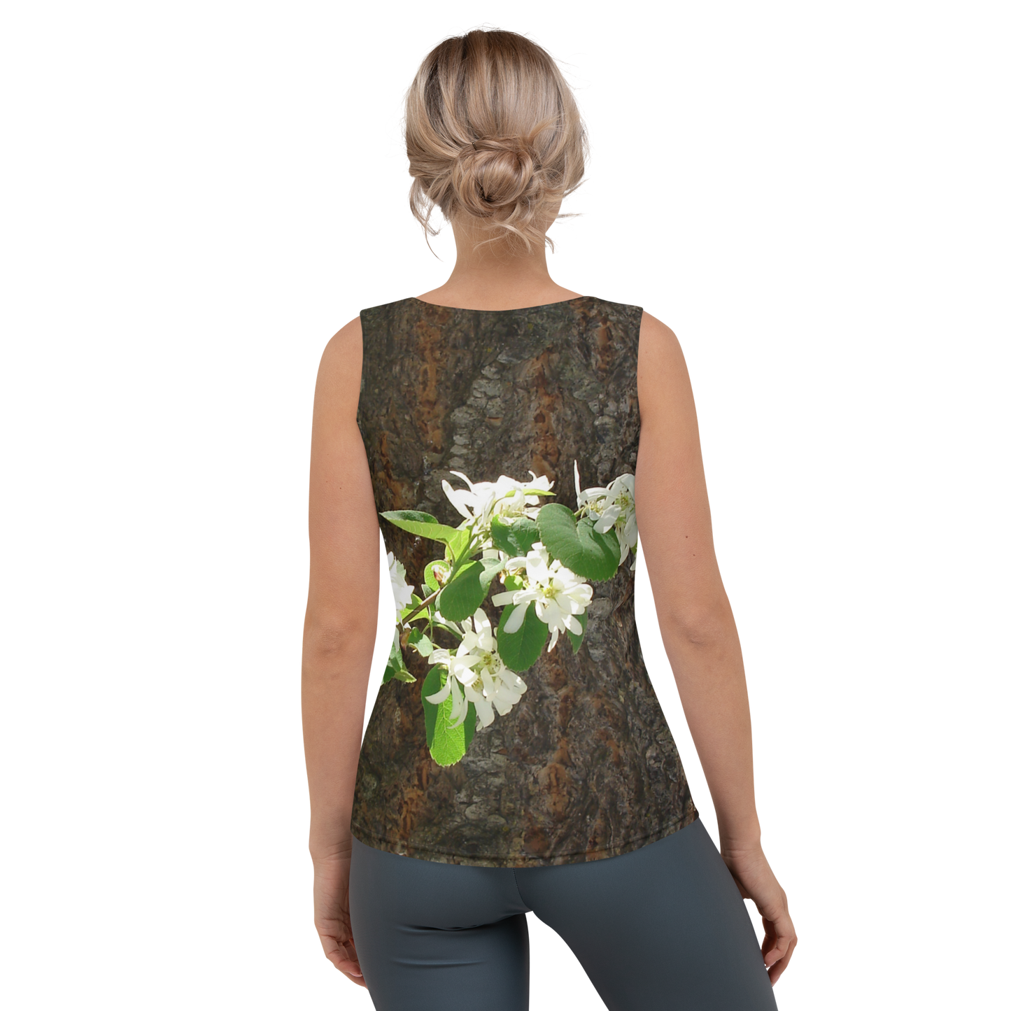 The EARTH LOVE Collection - "Bark & Blossom Bliss" Design Tank Top