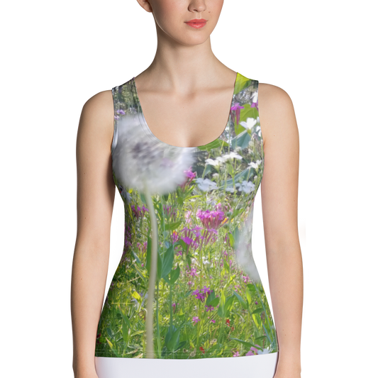 The FLOWER LOVE Collection - "Dreamy Dandelions" Design Tank Top