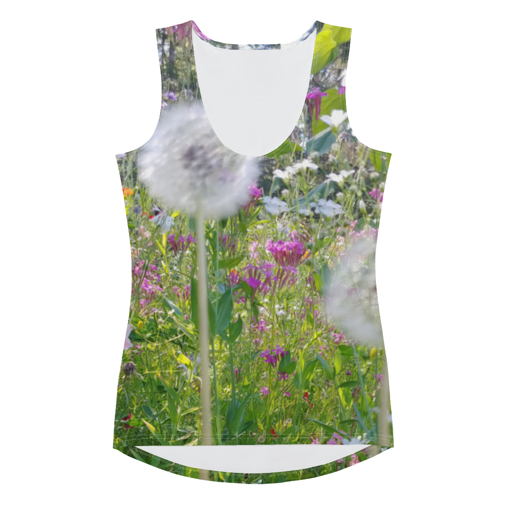 The FLOWER LOVE Collection - "Dreamy Dandelions" Design Tank Top