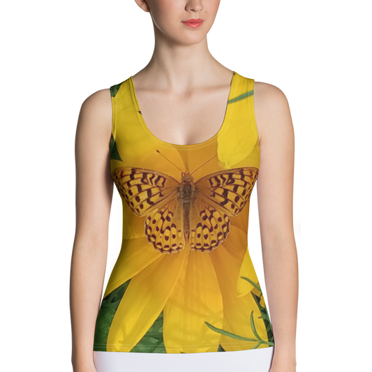 The FLOWER LOVE Collection - "Butterfly Beauty" Design Tank Top