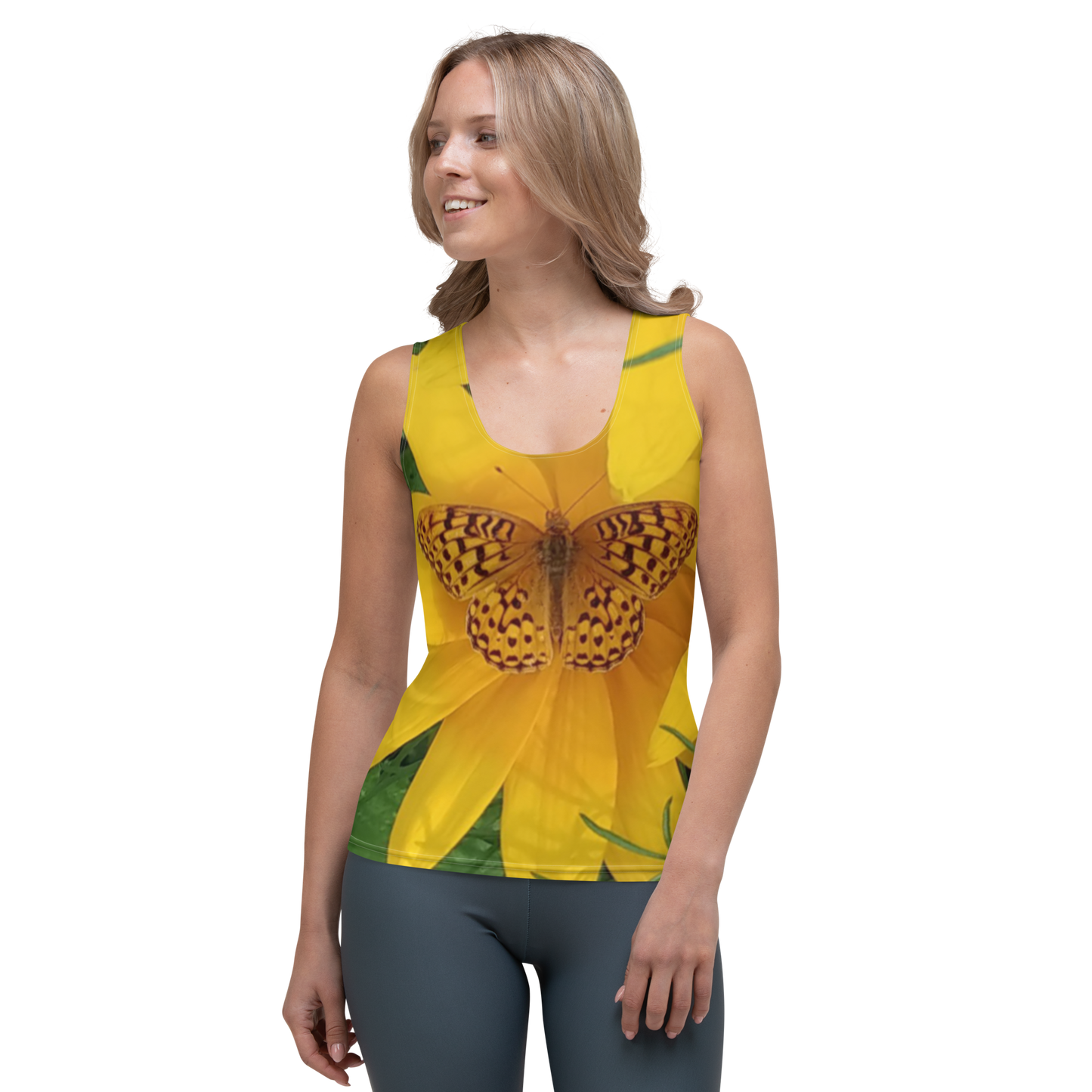 The FLOWER LOVE Collection - "Butterfly Beauty" Design Tank Top