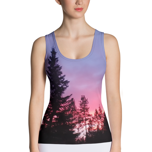 The EARTH LOVE Collection - "Sunset Silhouettes" Design Tank Top