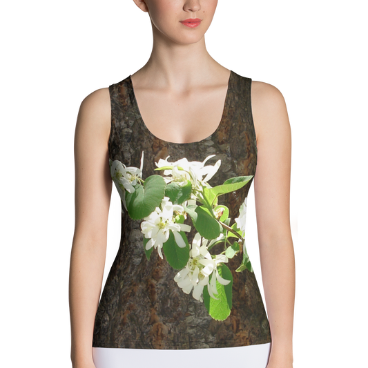 The EARTH LOVE Collection - "Bark & Blossom Bliss" Design Tank Top