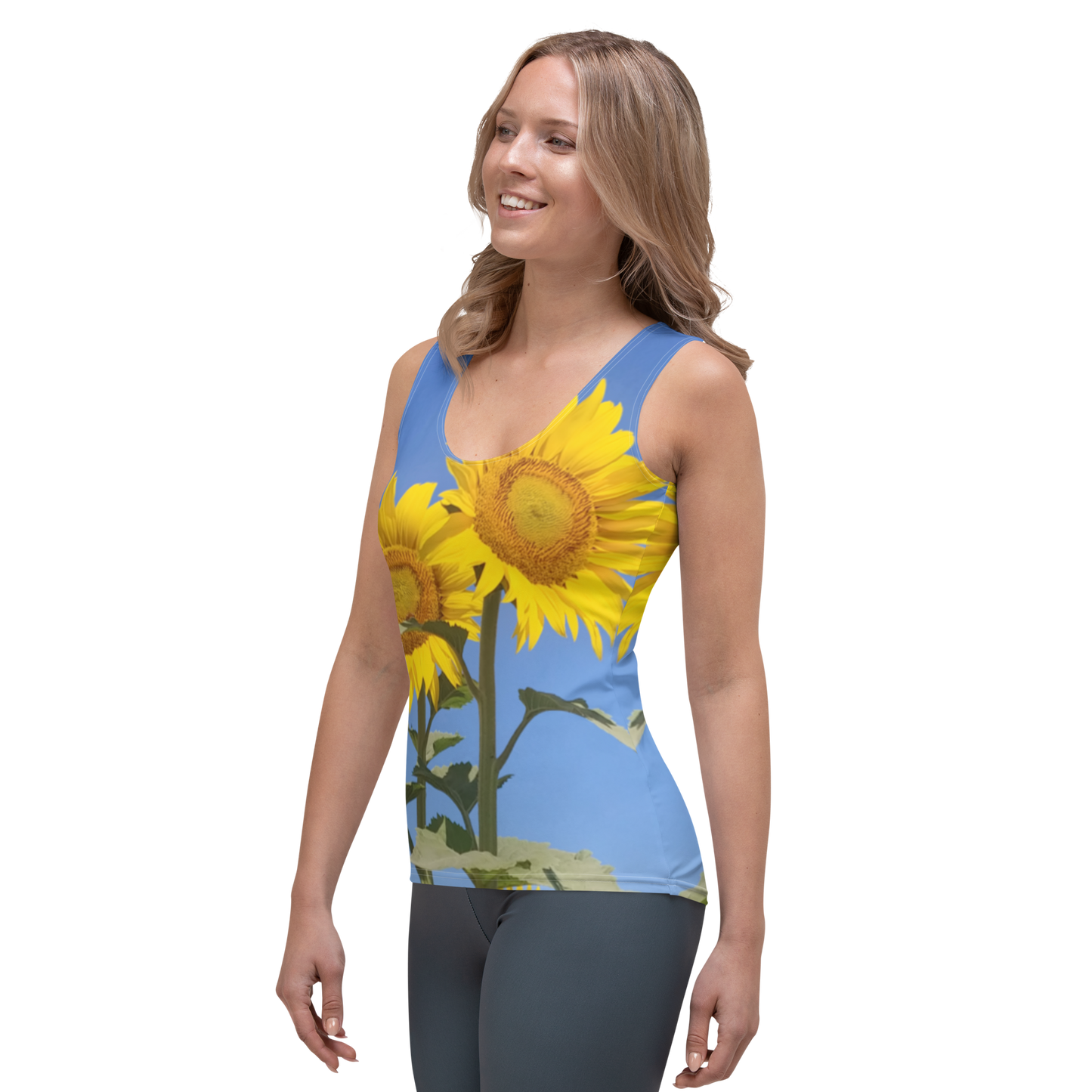 The FLOWER LOVE Collection - "Sunflower Sisters" Design Tank Top