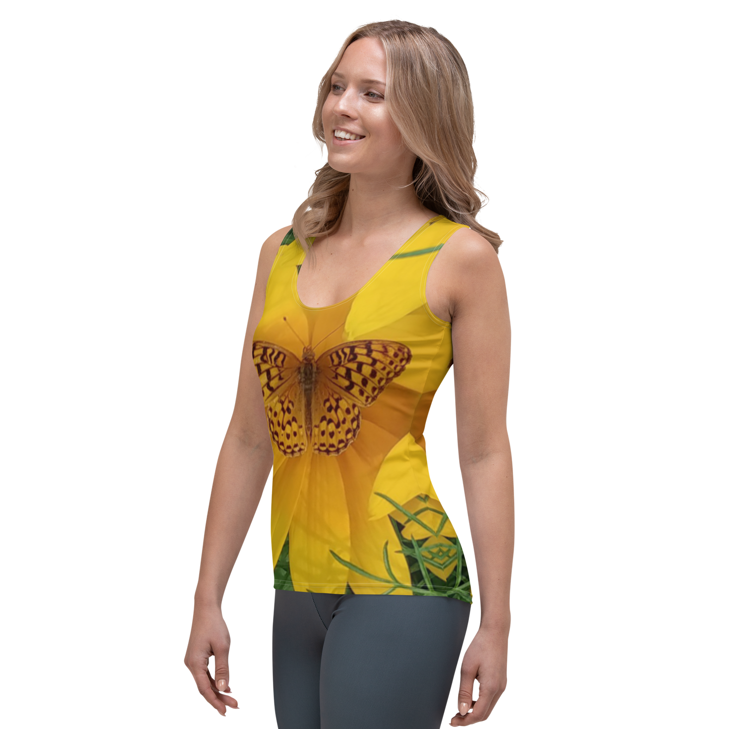 The FLOWER LOVE Collection - "Butterfly Beauty" Design Tank Top