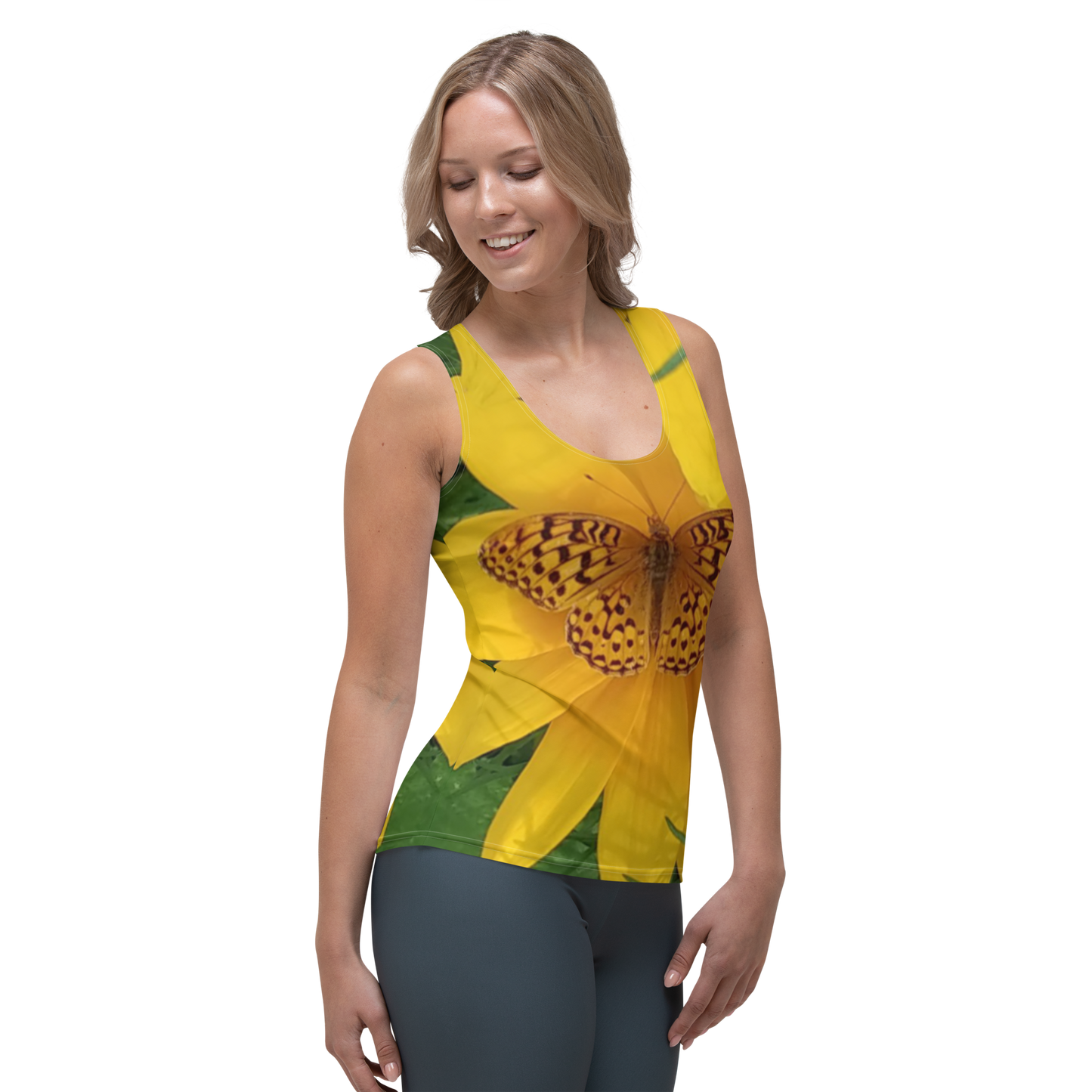 The FLOWER LOVE Collection - "Butterfly Beauty" Design Tank Top