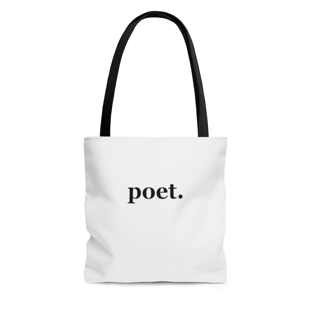 word love. - "poet." design tote bag - available in 3 sizes