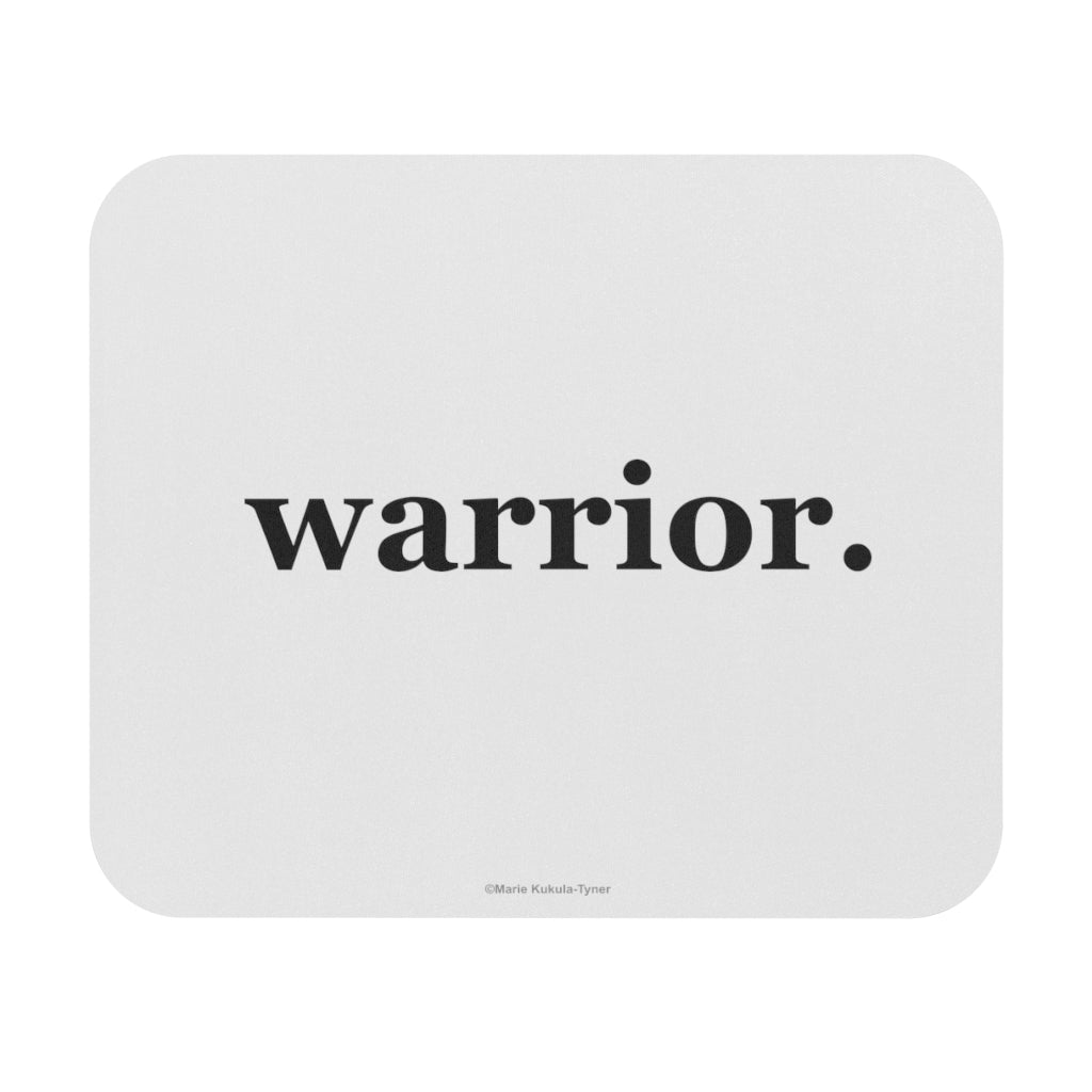 word love. - ''warrior." design mouse pad