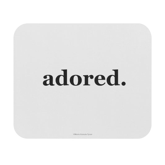 word love. - "adored." design mouse pad